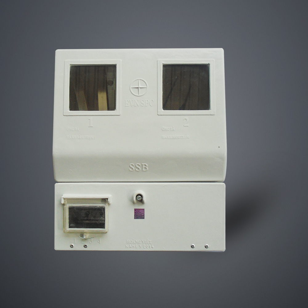 Hộp composite 2 điện kế 1 pha ngoài trời
