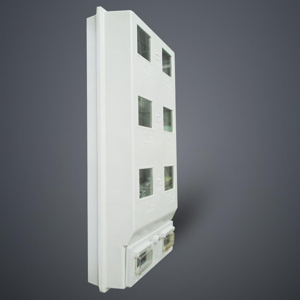Hộp composite 6 điện kế 1 pha ngoài trời