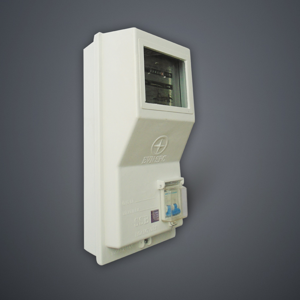 Hộp composite 1 điện kế 1 pha ngoài trời
